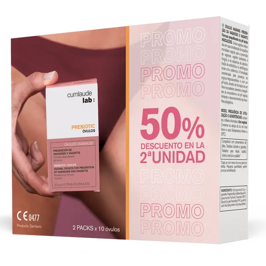Cumlaude Lab Duplo Prebiotic Ovules Md, 10 óvulos + 10 óvulos