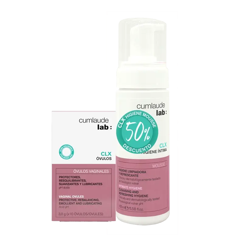 Cumlaude Lab Óvulos Clx Md + Clx Mousse 165Ml, 10 óvulos + 165 ml