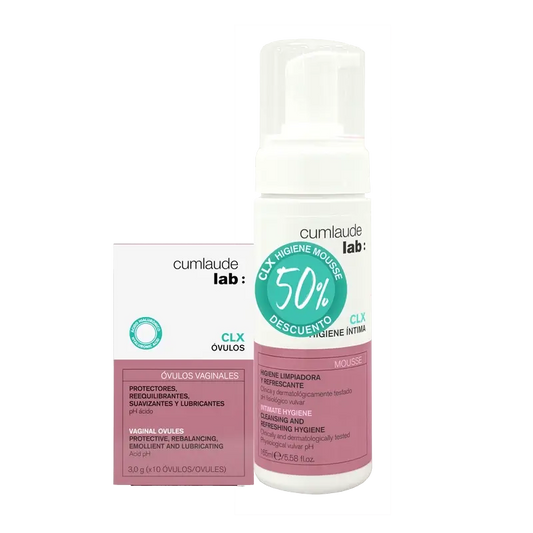 Cumlaude Lab Óvulos Clx Md + Clx Mousse 165Ml, 10 óvulos + 165 ml