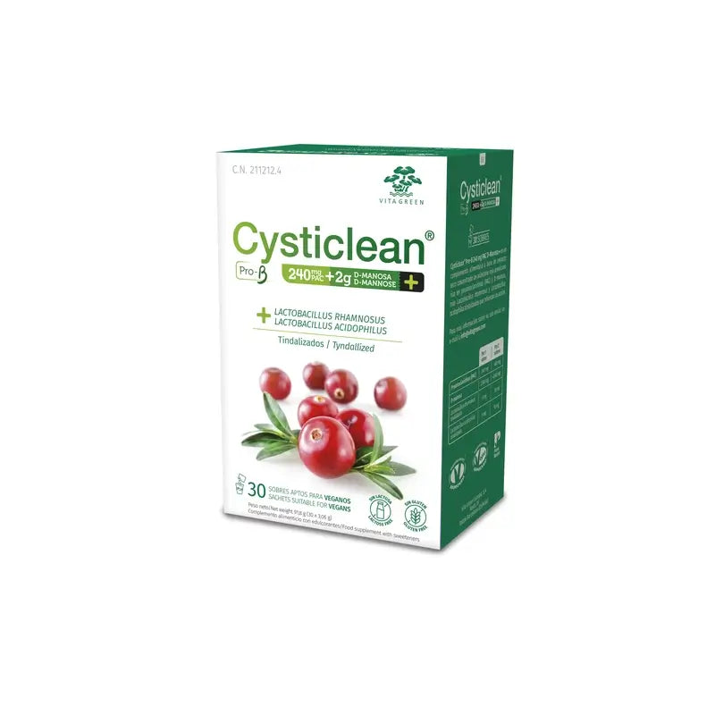 Cysticlean Prob-D Mannose 240 Mg Pac, 30 saquetas