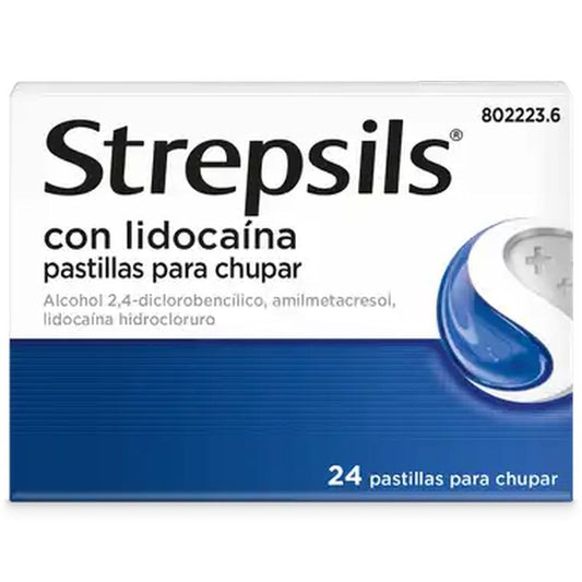Strepsils Lidocaine, 24 pastilhas
