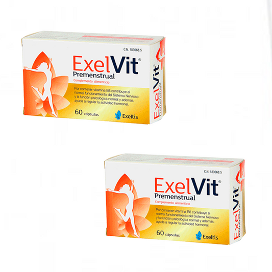 Exelvit Pacote Pré-menstrual 2x60 Cápsulas