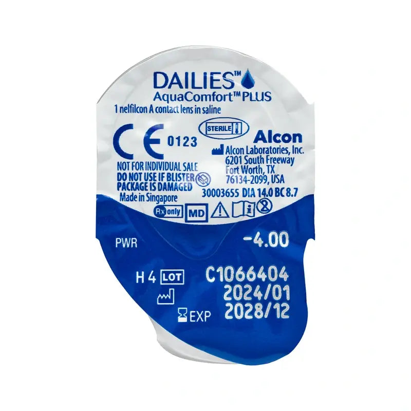 Dailies AquaComfort Plus Daily Spherical Lenses , 90 unidades - -1.50, 8.7, 14.0
