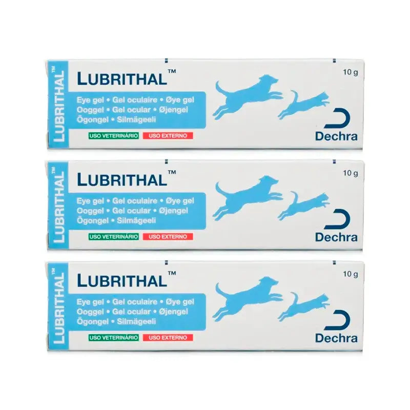 Dechra Lubrithal Gel, embalagem de 3 x 10 gramas