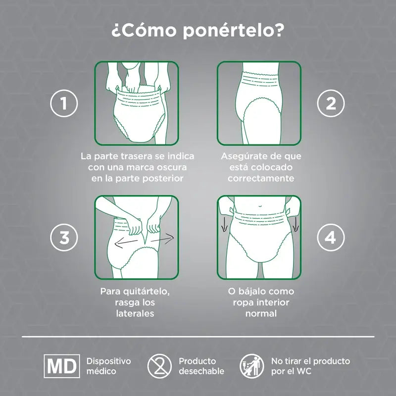Depend Normal L/Xl Fralda masculina para adultos , 9 peças