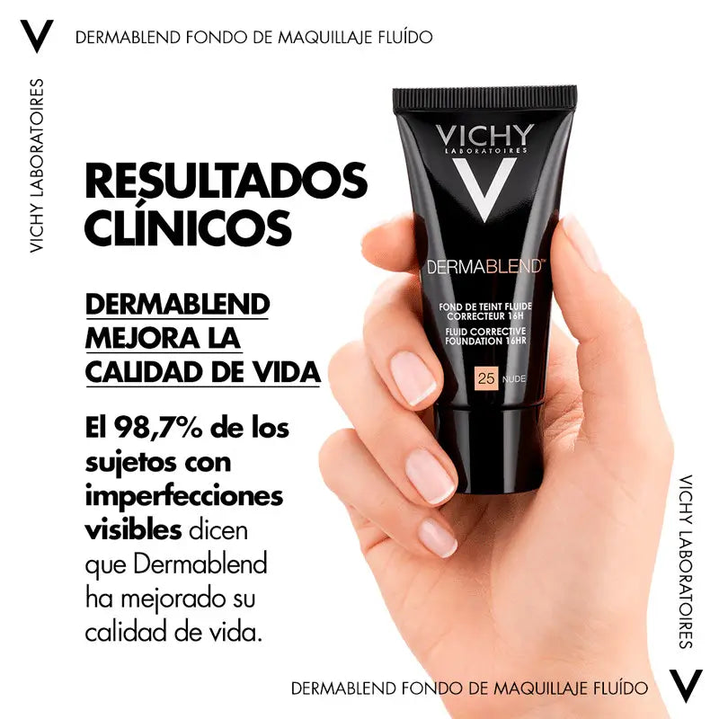 Vichy Dermablend Fluid Corrector Nº 25 Nude 30 ml