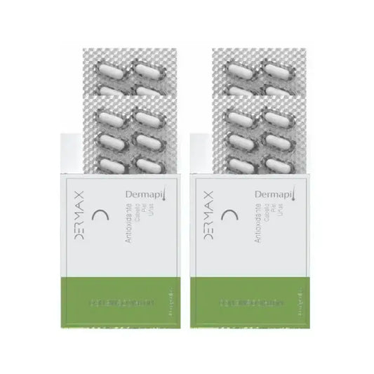 Dermax Dermapil Cabelo, Pele e Unhas, Embalagem 2 x 30 cápsulas