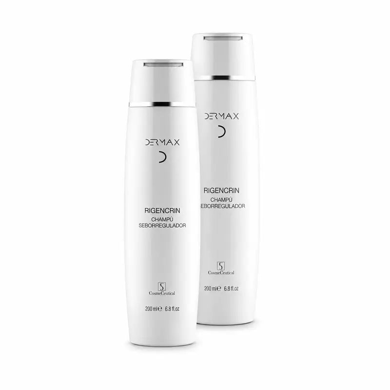 Dermax Rigencrín Champô Seborregulador, Embalagem de 2 x 200 ml