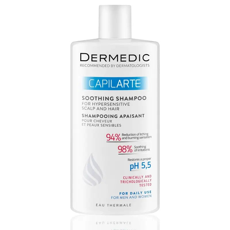 Dermedic Capilarte Champô Suavizante para Couro Cabeludo Sensível, 300 ml