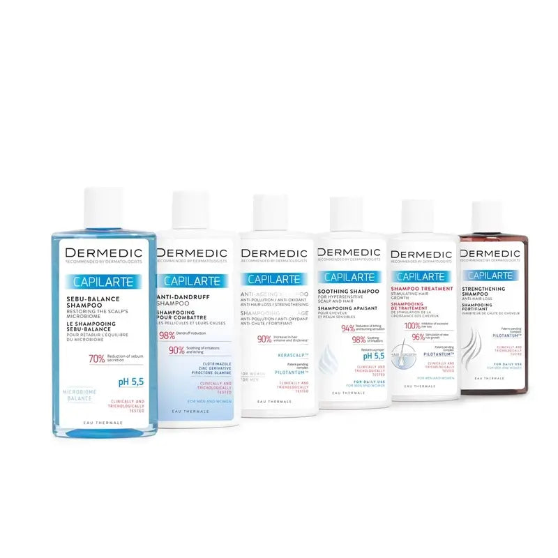 Dermedic Capilarte Champô Suavizante para Couro Cabeludo Sensível, 300 ml