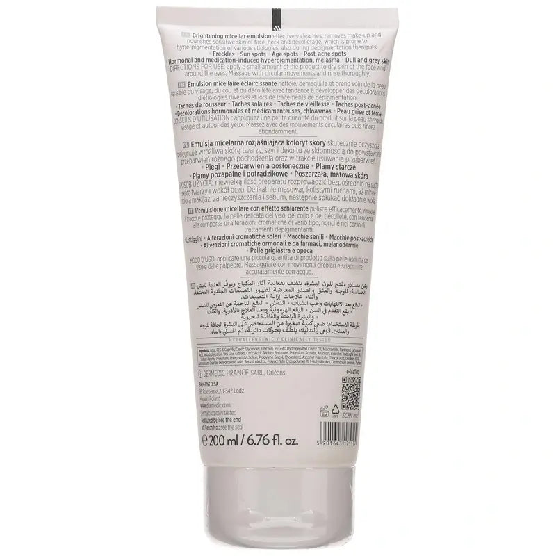 Dermedic Melumin Micellar Emulsão Micelar Anti-Manchas - Luminosidade, 200 ml