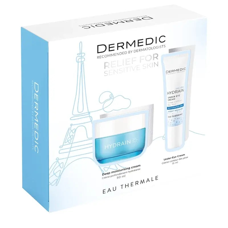 Dermedic Pack Hydrain Creme Hidratante Profundo + Contorno de Olhos , 50 + 15 ml