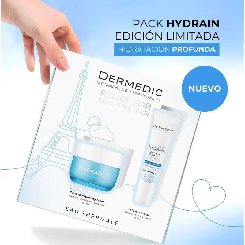 Dermedic Pack Hydrain Creme Hidratante Profundo + Contorno de Olhos , 50 + 15 ml