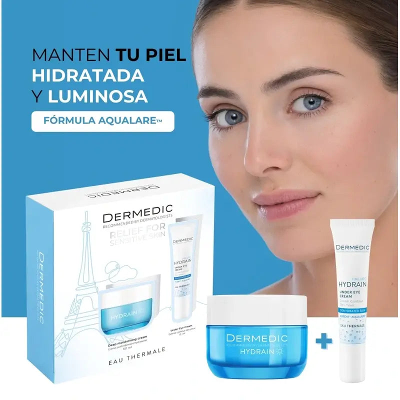 Dermedic Pack Hydrain Creme Hidratante Profundo + Contorno de Olhos , 50 + 15 ml