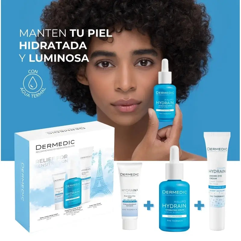 Dermedic Pack Hydrain Rotina Completa , 30 + 2,5 +15 ml