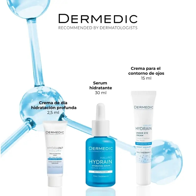 Dermedic Pack Hydrain Rotina Completa , 30 + 2,5 +15 ml