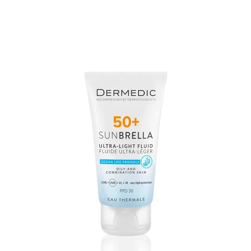 Dermedic Sunbrella Ultralight Fluid Spf 50+ Pele Oleosa e Mista, 40 ml
