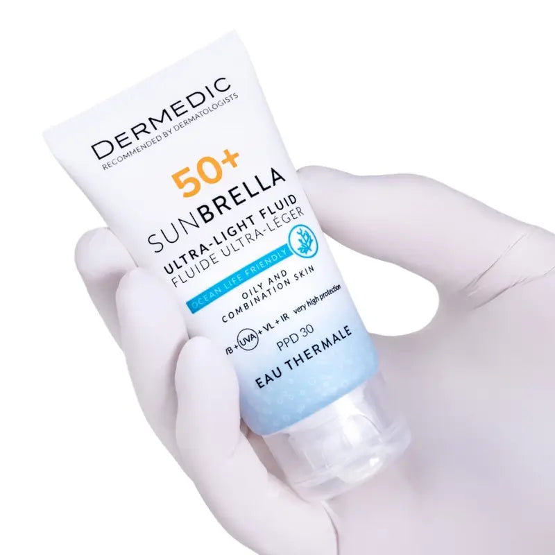 Dermedic Sunbrella Ultralight Fluid Spf 50+ Pele Oleosa e Mista, 40 ml