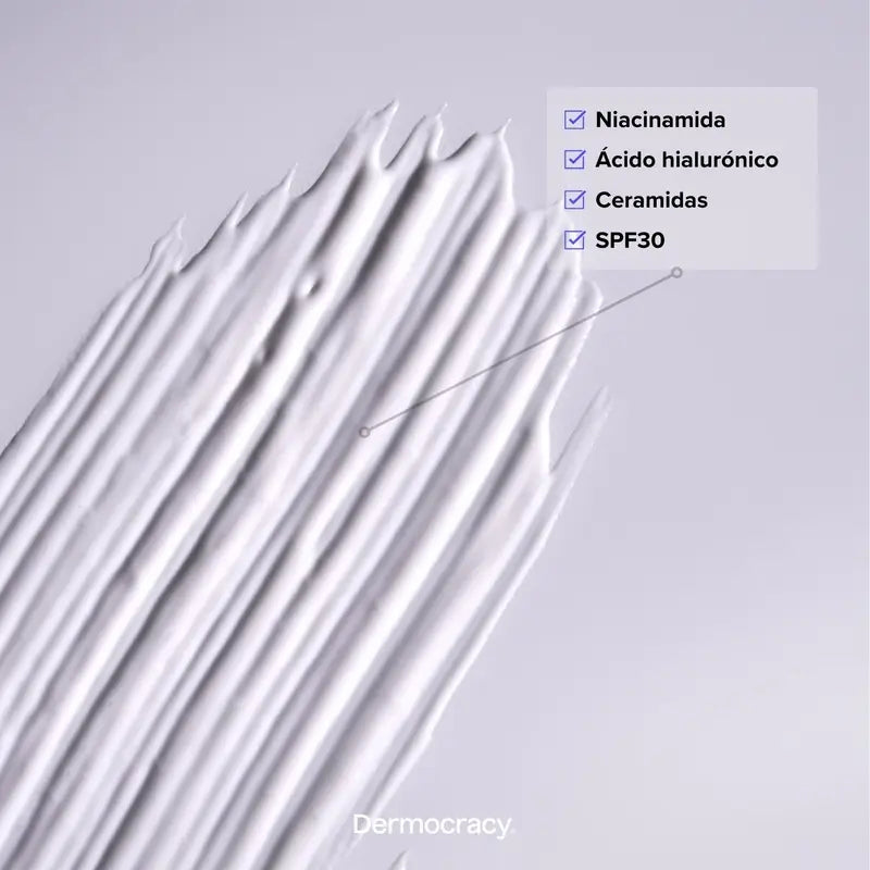 Dermocracy Smooth Glow Spf3O Moisturizer 1%.