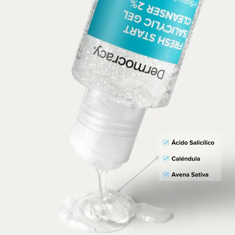 Dermocracy Fresh Start Salicylic Gel Cleanser 2%.