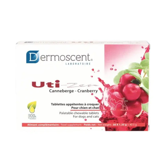 Dermoscent Uti-Zen Cães Gatos, 30 comprimidos