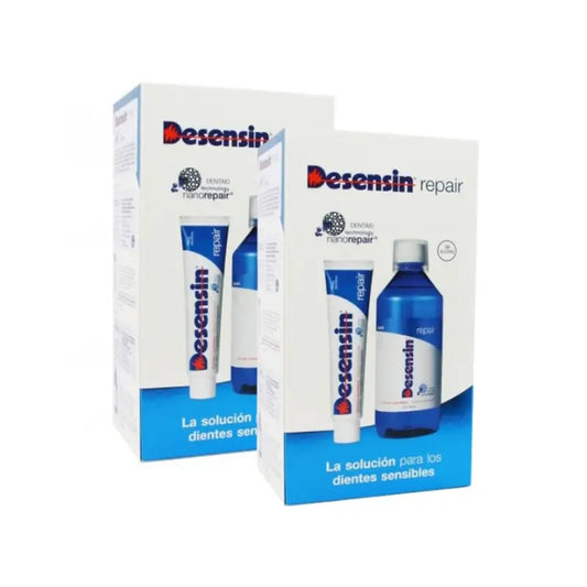 Desensin Pack Repair Paste 75 Ml + Colutório 500 Ml, embalagem de 2