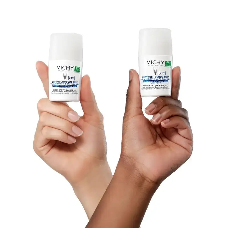 Desodorizante Vichy 24H Toque Seco Roll-On 0% Álcool 50 ml