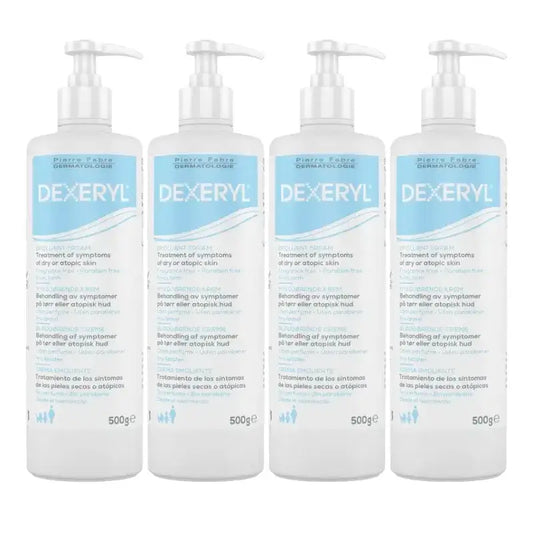 Dexeryl Creme Emoliente, embalagem 4 x 500 gr