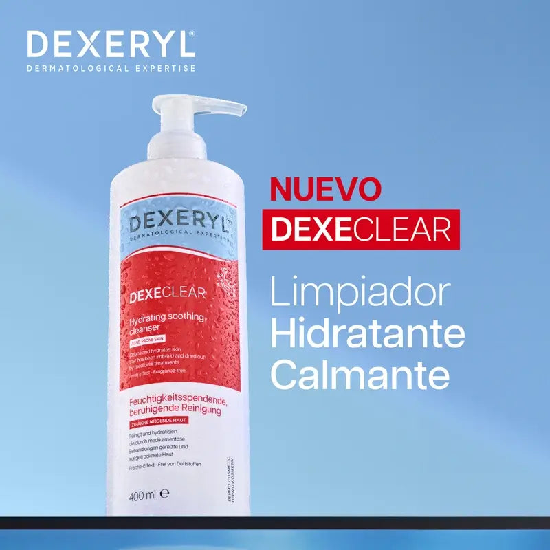 Dexeryl Dexeclear Leite de limpeza hidratante e suavizante , 400 ml