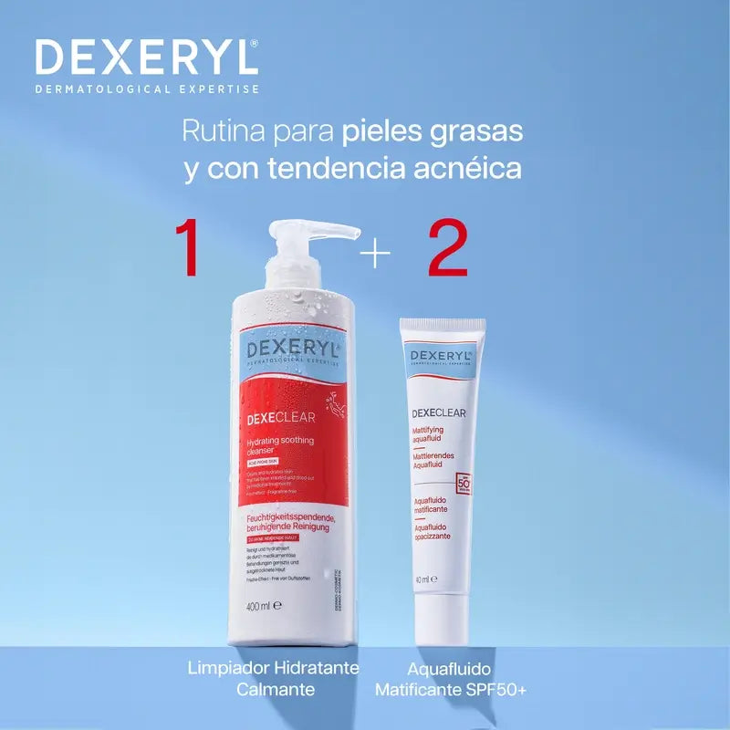 Dexeryl Dexeclear Leite de limpeza hidratante e suavizante , 400 ml