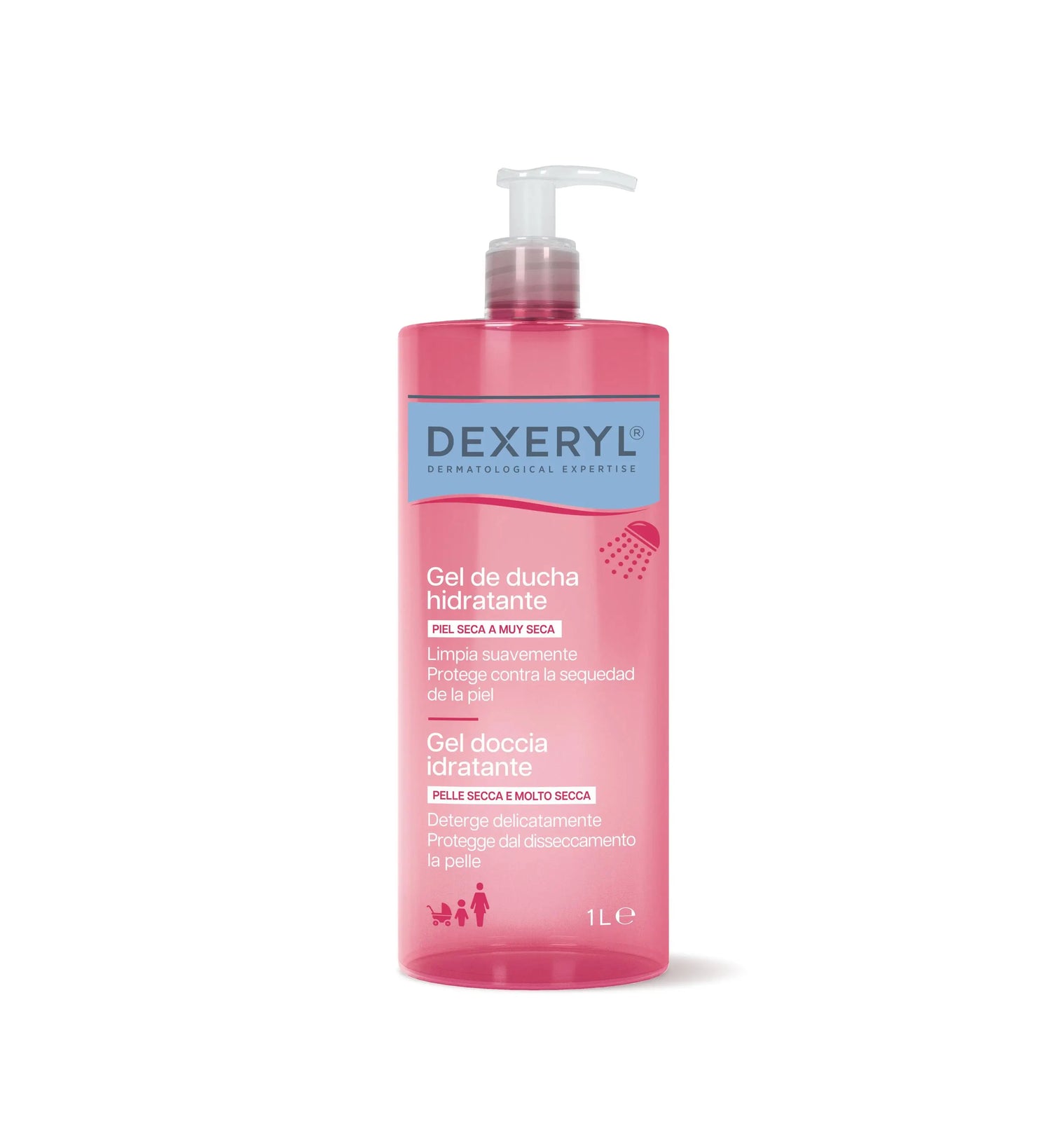 Dexeryl Gel de Duche Hidratante, 1000 ml