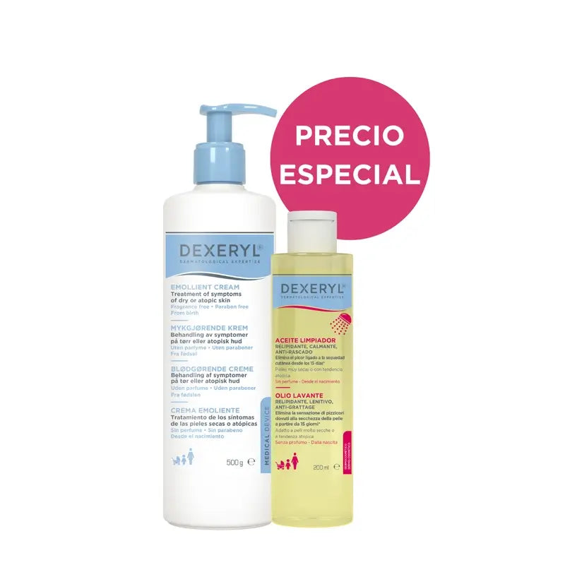 Dexeryl Kit Creme 500 Ml + Óleo 200 Ml , 2 unidades