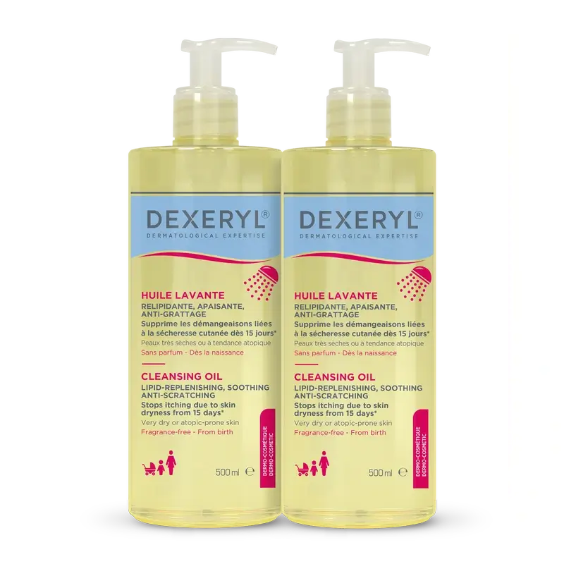 Dexeryl Kit Duo Óleo de Limpeza, 2x500 ml