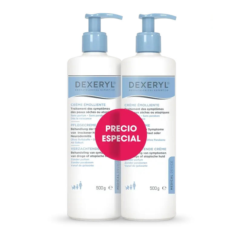 Dexeryl Kit Duo Creme Emoliente , 2 x 500 gr