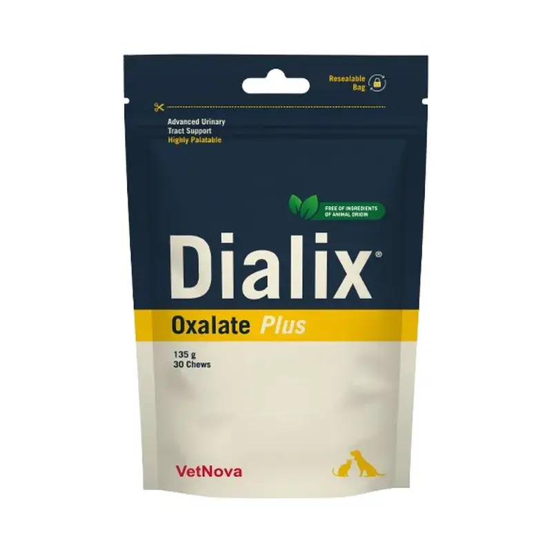 Dialix® Oxalate Plus 30 Chews - Nova Fórmula Vegana, 135 gramas
