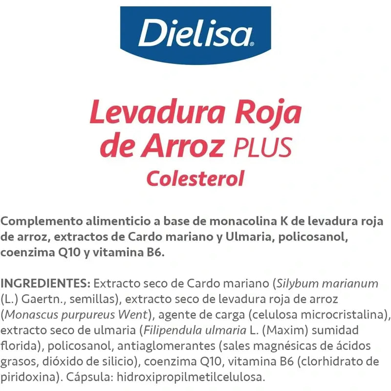 Dietisa Red Yeast Rice Plus , 30 cápsulas