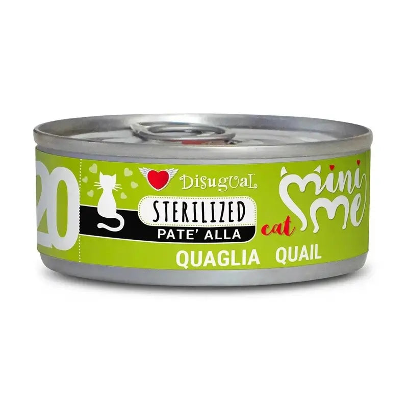 Disugual Mini-Me Cat Codorniz Esterilizada 12X85Gr