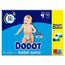Dodot Baby Dry Tamanho 4 Fraldas + Toalhetes (9-14 kg), 116 unidades
