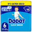 Dodot Baby Dry Tamanho 6, 48 fraldas