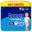 Dodot Baby Dry Tamanho 6, 13Kg-18Kg, 66 fraldas