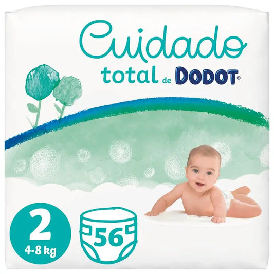 Dodot Total Care Fraldas tamanho 2, 56 peças.