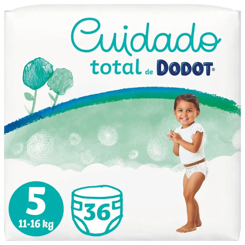 Dodot Total Care Tamanho 5, 36 Fraldas