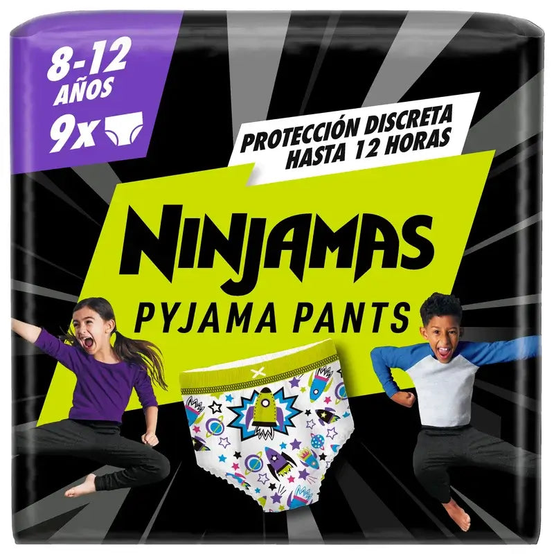 Dodot Ninjamas Tamanho 8 Rocket, 9 Nappies