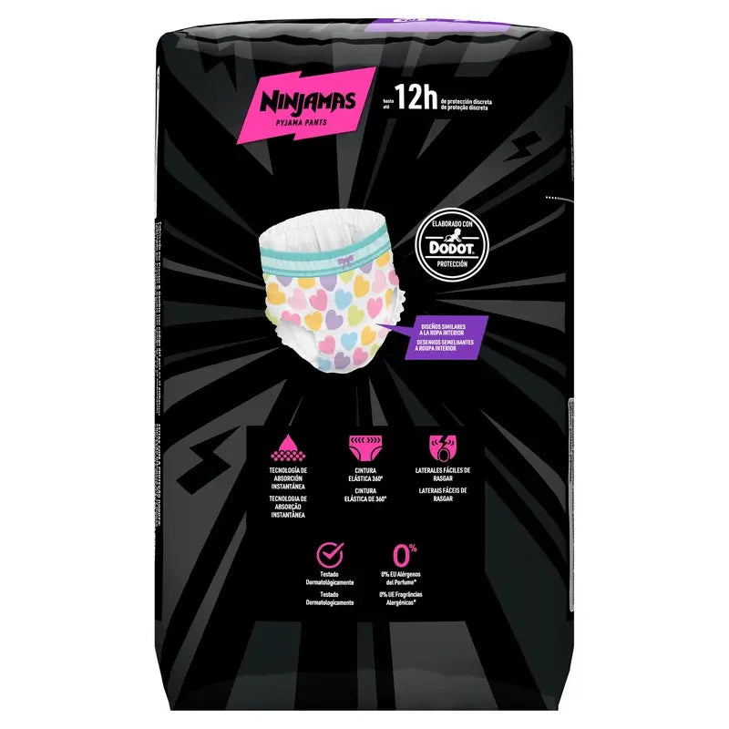 Dodot Ninjamas Tamanho 7 Coração, 10 fraldas
