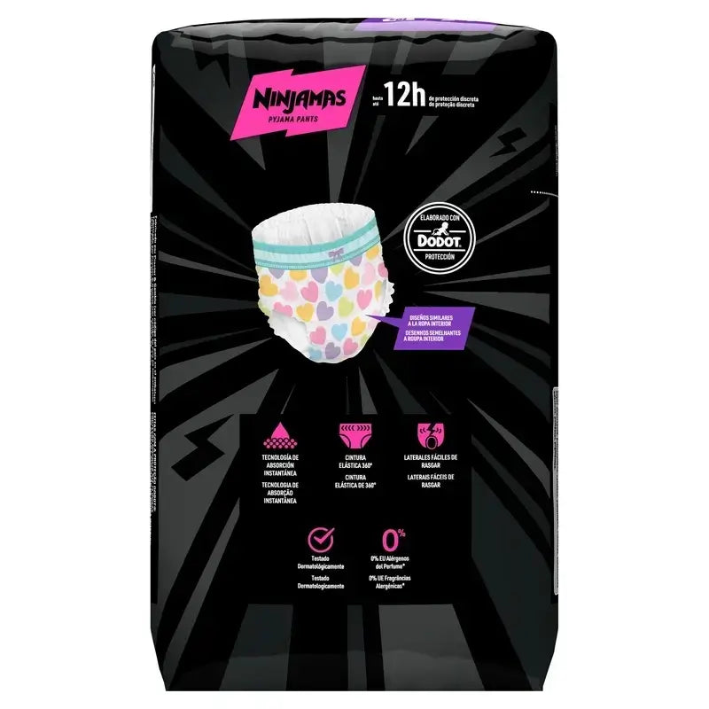 Dodot Ninjamas tamanho 7 Coração, fraldas 2X10