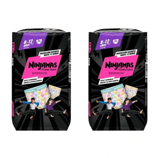 Dodot Ninjamas tamanho 8 Coração, fraldas 2X9
