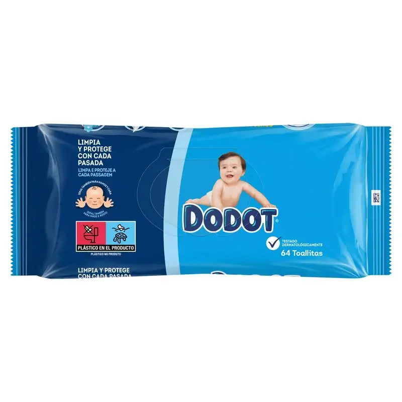 Toalhetes de bebé Dodot, 2x64 peças