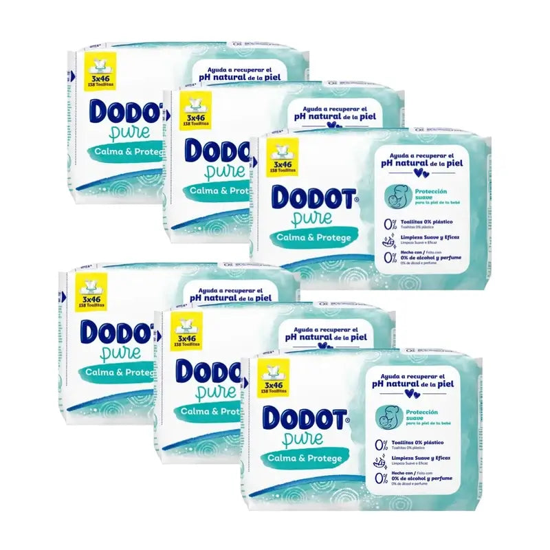Toalhetes para bebés Dodot Pure Soothe & Protect, 18 x 46 unidades