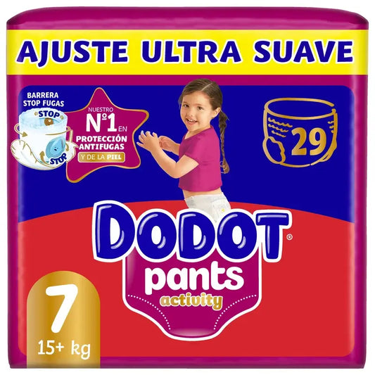 Dodot Fraldas de Atividade Extra Jumbo Pack Tamanho 7 , 29 peças