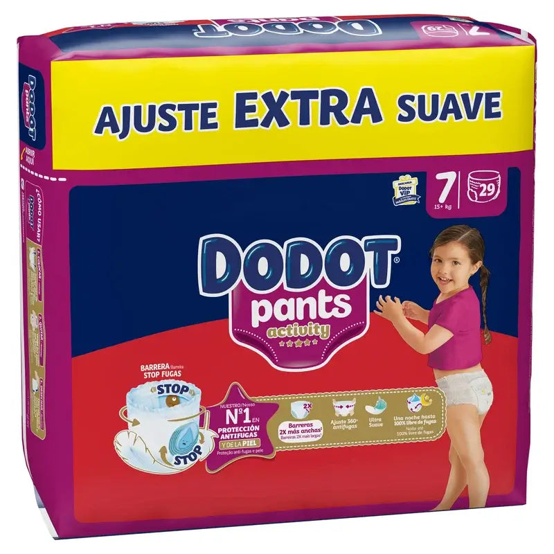 Dodot Fraldas de Atividade Extra Jumbo Pack Tamanho 7 , 29 peças